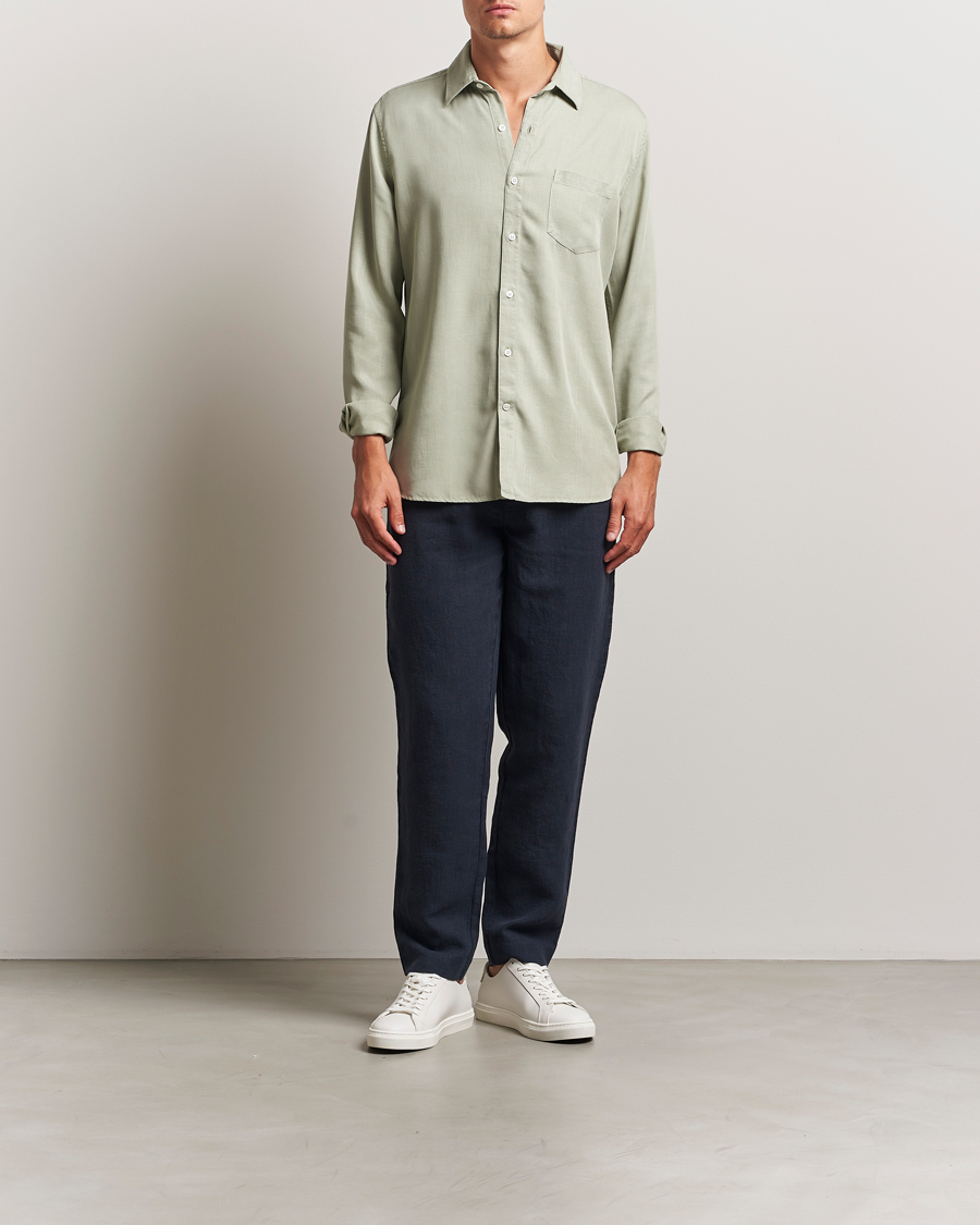 Herre | Skjorter | A Day's March | Daintree Lyocell Shirt Seagrass