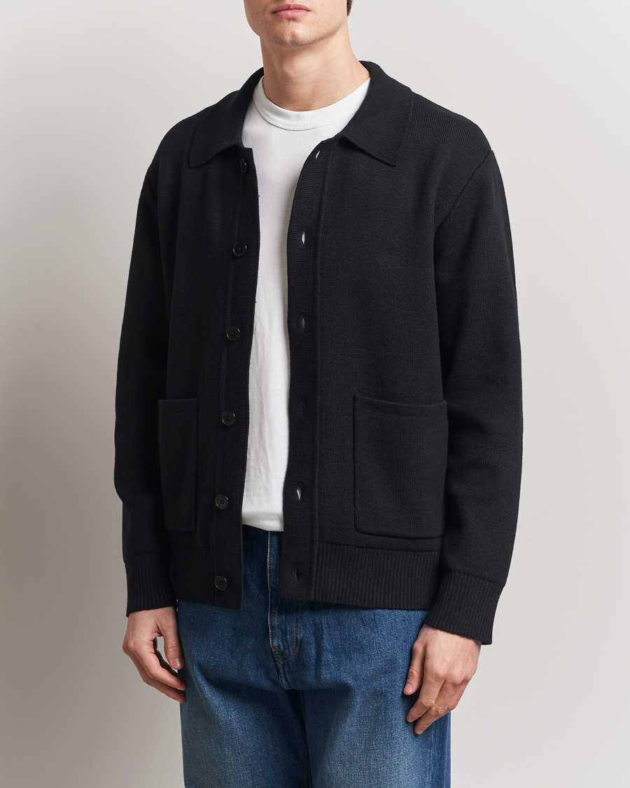 Herre | Gensere | A Day's March | Holt Cardigan Black