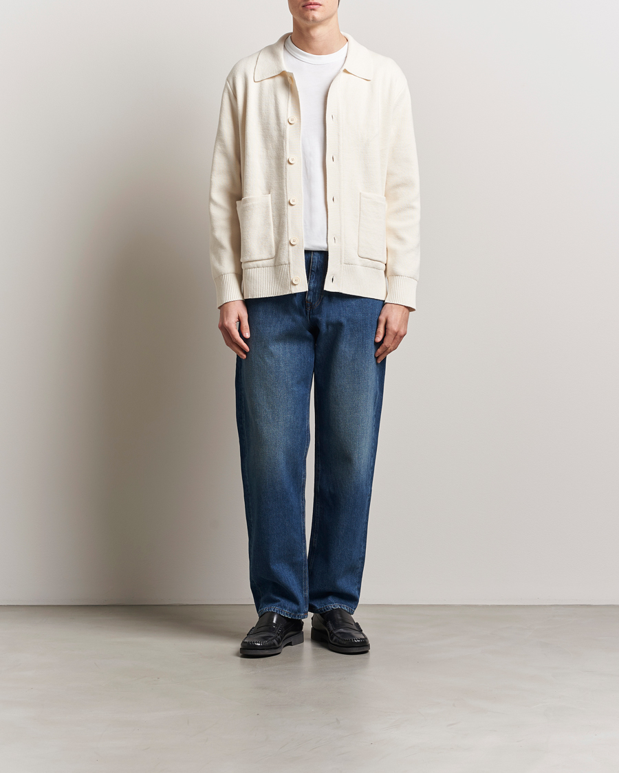 Herre | Gensere | A Day's March | Holt Cardigan Off White
