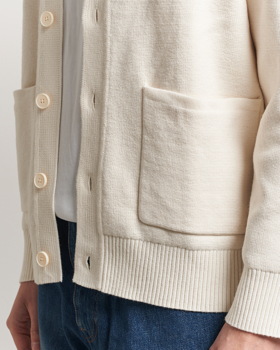 Herre | Gensere | A Day's March | Holt Cardigan Off White