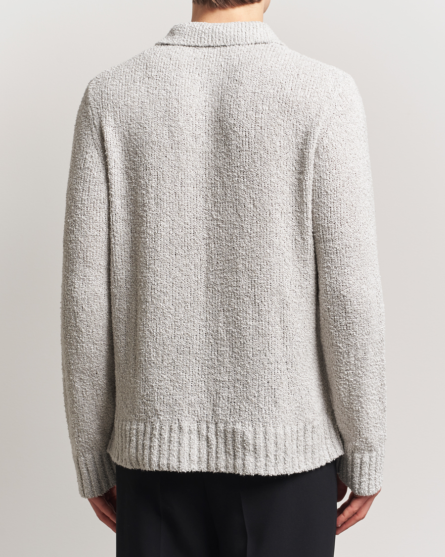 Herre | Gensere | A Day's March | Dover Structured Polo Light Grey