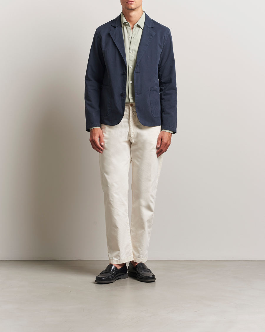 Herre | Dressjakker | A Day's March | Mace Unconstructed Blazer Navy