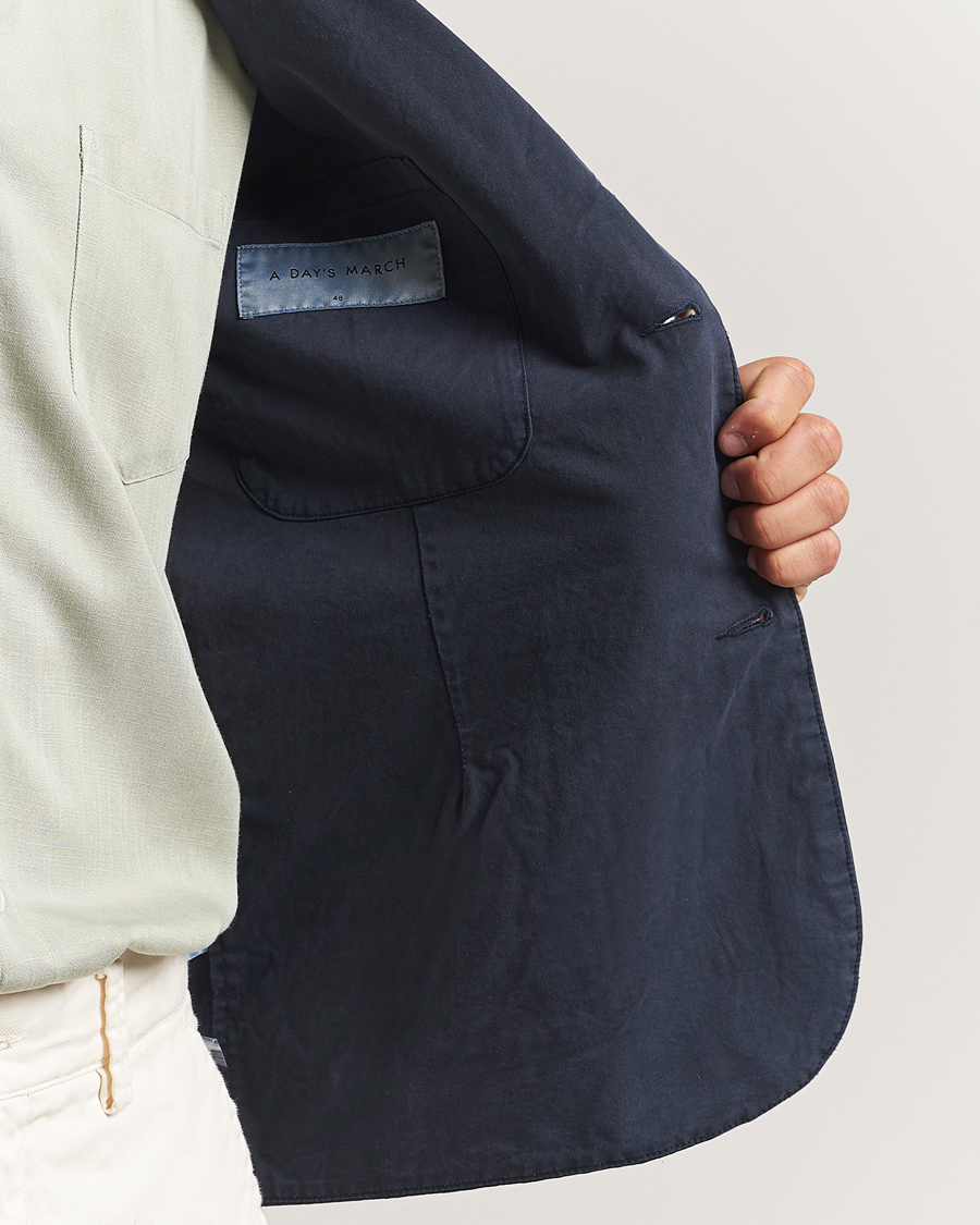 Herre | Dressjakker | A Day's March | Mace Unconstructed Blazer Navy