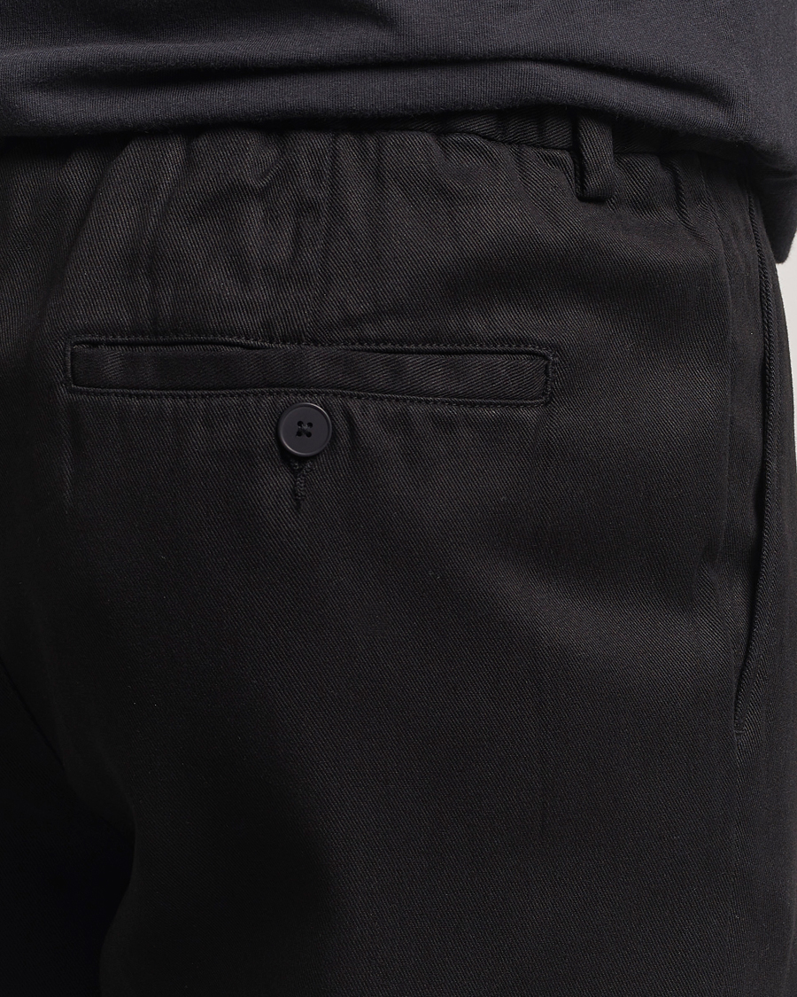 Herre | Bukser | A Day's March | Smart Lyocell Trousers Black