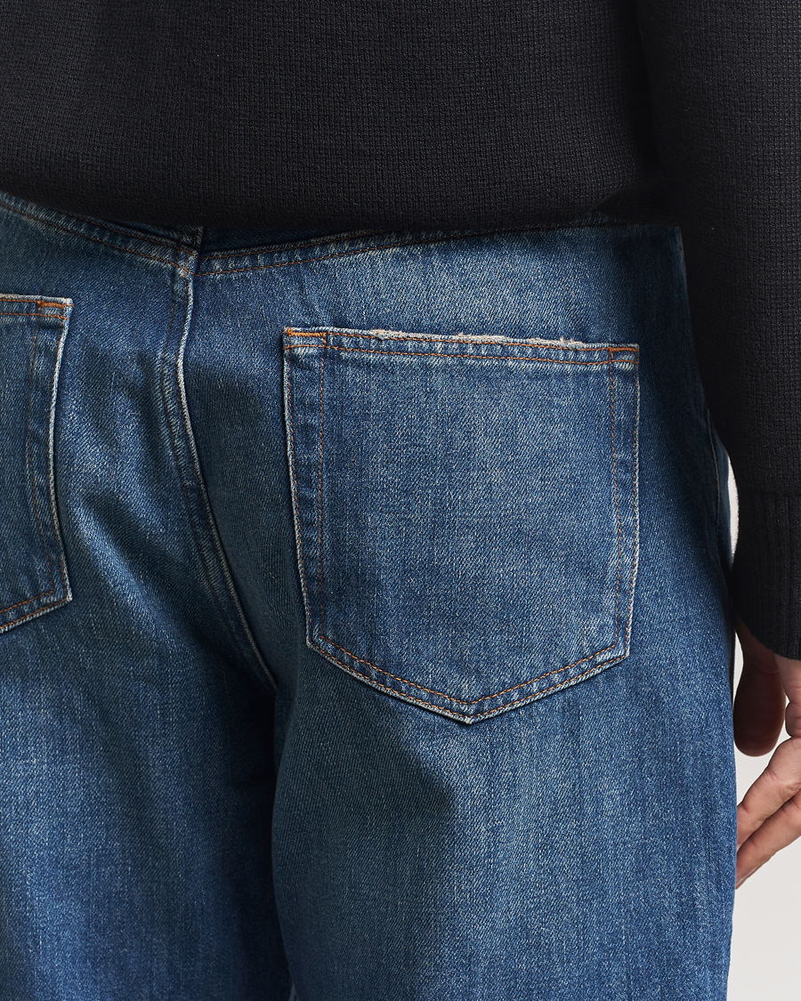 Herre | Jeans | A Day's March | Denim Nr3 Straight Fit Worn Mid Blue