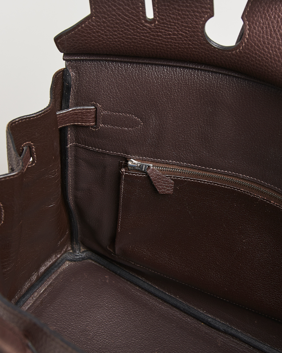Herre | Pre-Owned & Vintage Bags | Hermès Pre-Owned | Birkin 35 Taurillon Clémence Ebène