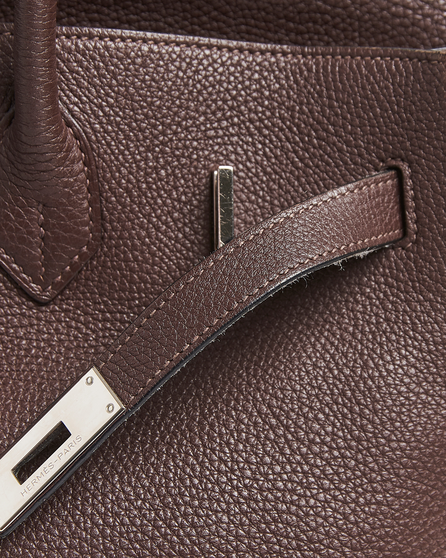 Herre | Pre-Owned & Vintage Bags | Hermès Pre-Owned | Birkin 35 Taurillon Clémence Ebène
