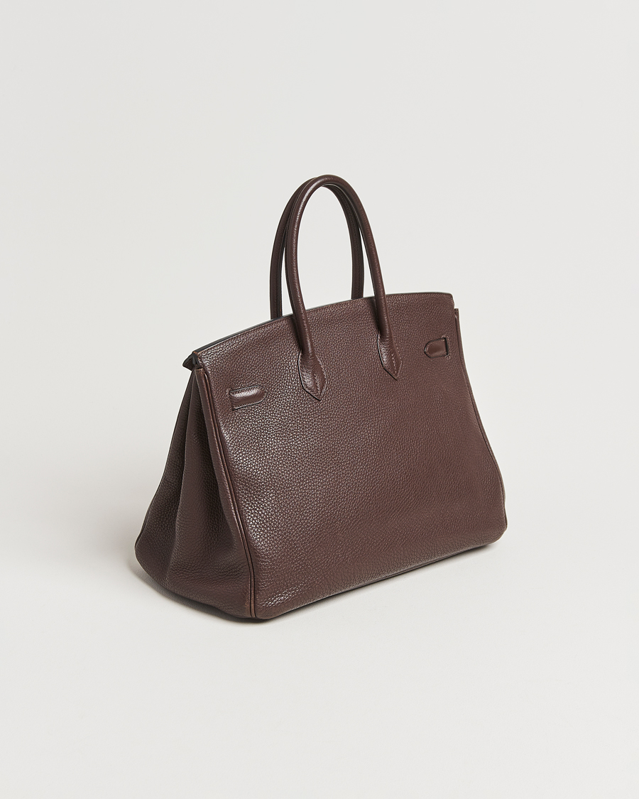 Herre | Pre-Owned & Vintage Bags | Hermès Pre-Owned | Birkin 35 Taurillon Clémence Ebène