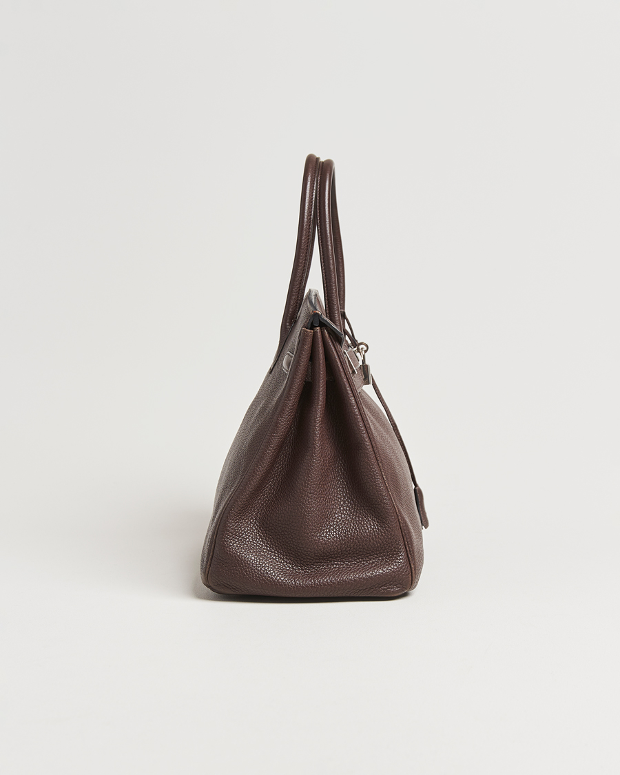 Herre | Pre-Owned & Vintage Bags | Hermès Pre-Owned | Birkin 35 Taurillon Clémence Ebène