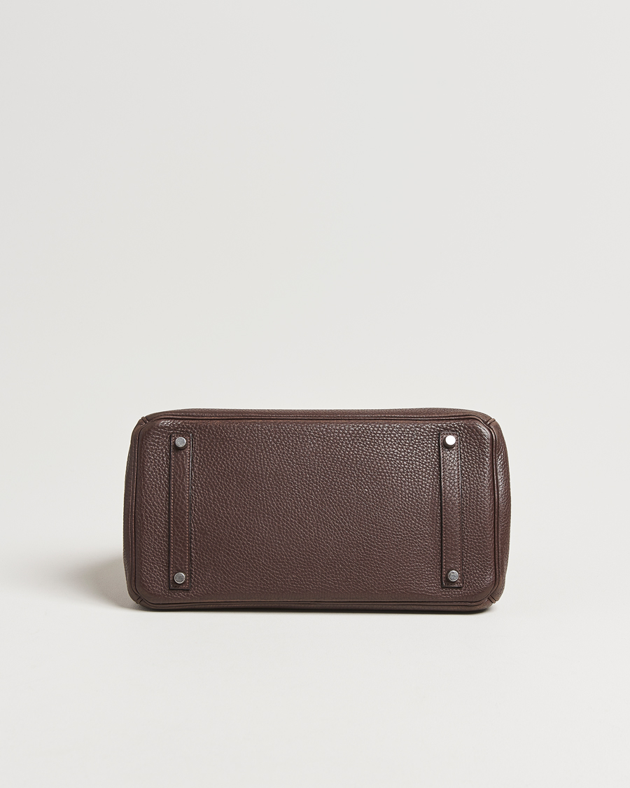 Herre | Pre-Owned & Vintage Bags | Hermès Pre-Owned | Birkin 35 Taurillon Clémence Ebène