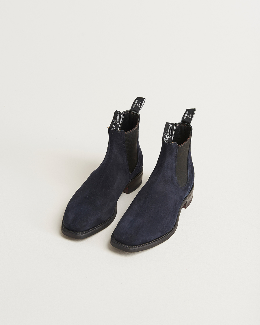Herre | Støvler | R.M.Williams | Comfort Craftsman G Boot Midnight Navy Suede