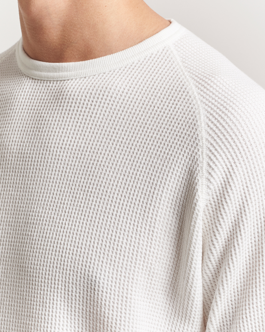 Herre | Gensere | BEAMS PLUS | Thermal Knit Crewneck White