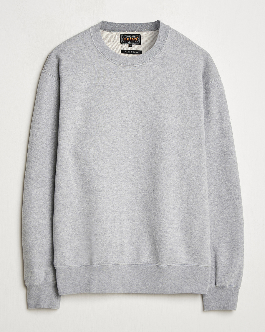 Herre | Gensere | BEAMS PLUS | Made In Japan Cotton Sweatshirt Grey