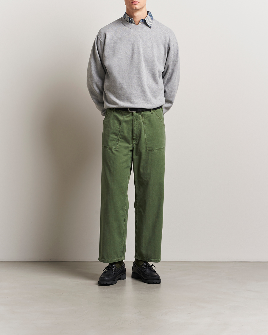 Herre | Gensere | BEAMS PLUS | Made In Japan Cotton Sweatshirt Grey