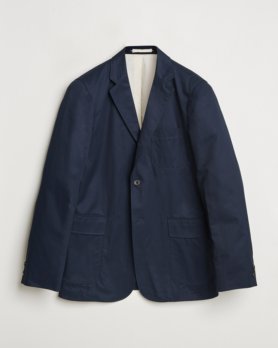 Herre | Dressjakker | BEAMS PLUS | Cotton Twill Blazer Navy
