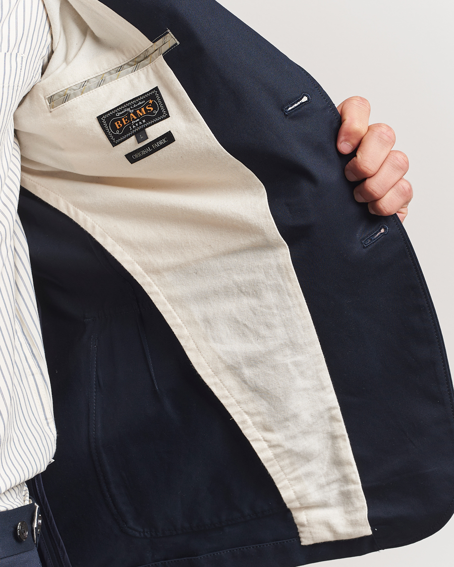 Herre | Dressjakker | BEAMS PLUS | Cotton Twill Blazer Navy