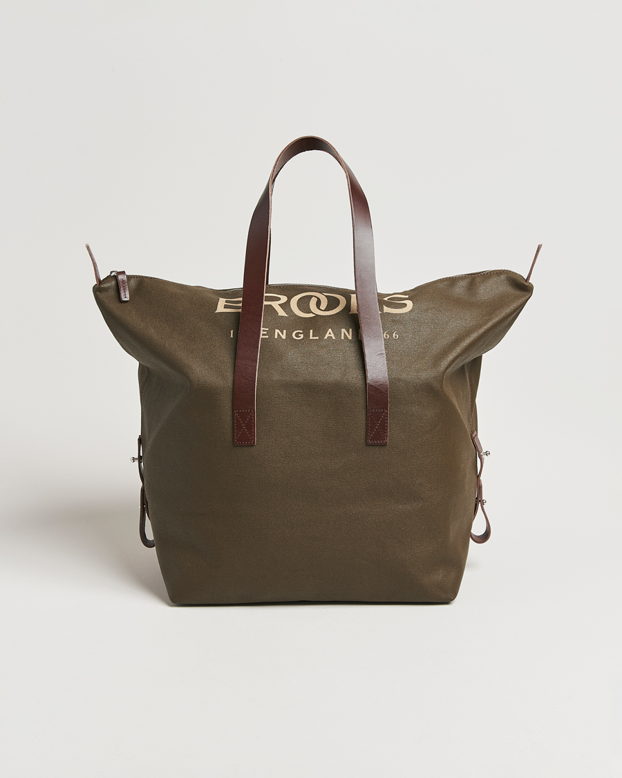 Herre | Vesker | Brooks England | Clapham Tote Bag Moss