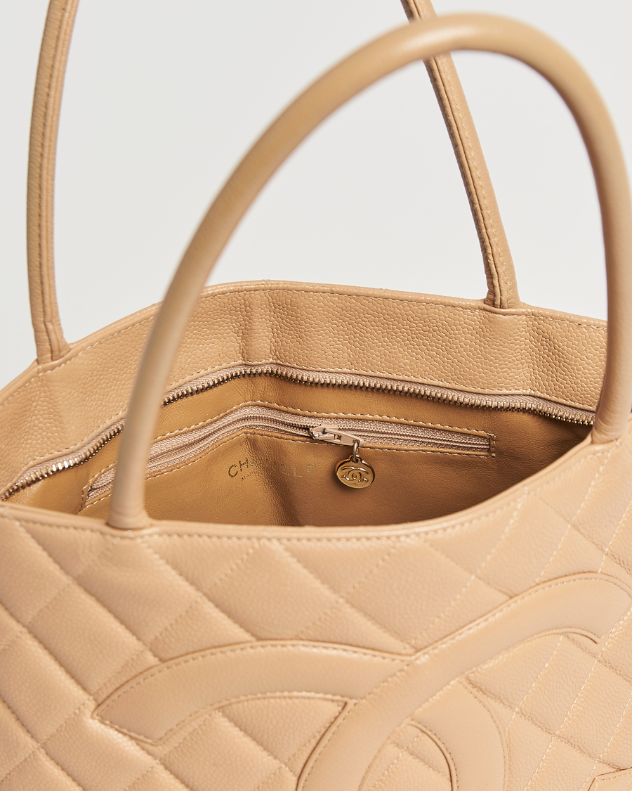 Herre | Gifts for Her | Chanel Pre-Owned | Medallion Tote Bag Caviar Beige