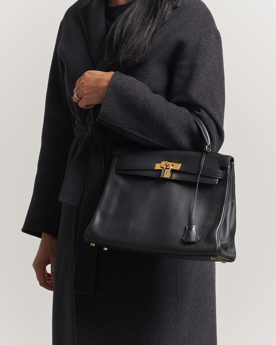 Herre | Pre-Owned & Vintage Bags | Hermès Pre-Owned | Kelly 32 Handbag Taurillon Leather Black