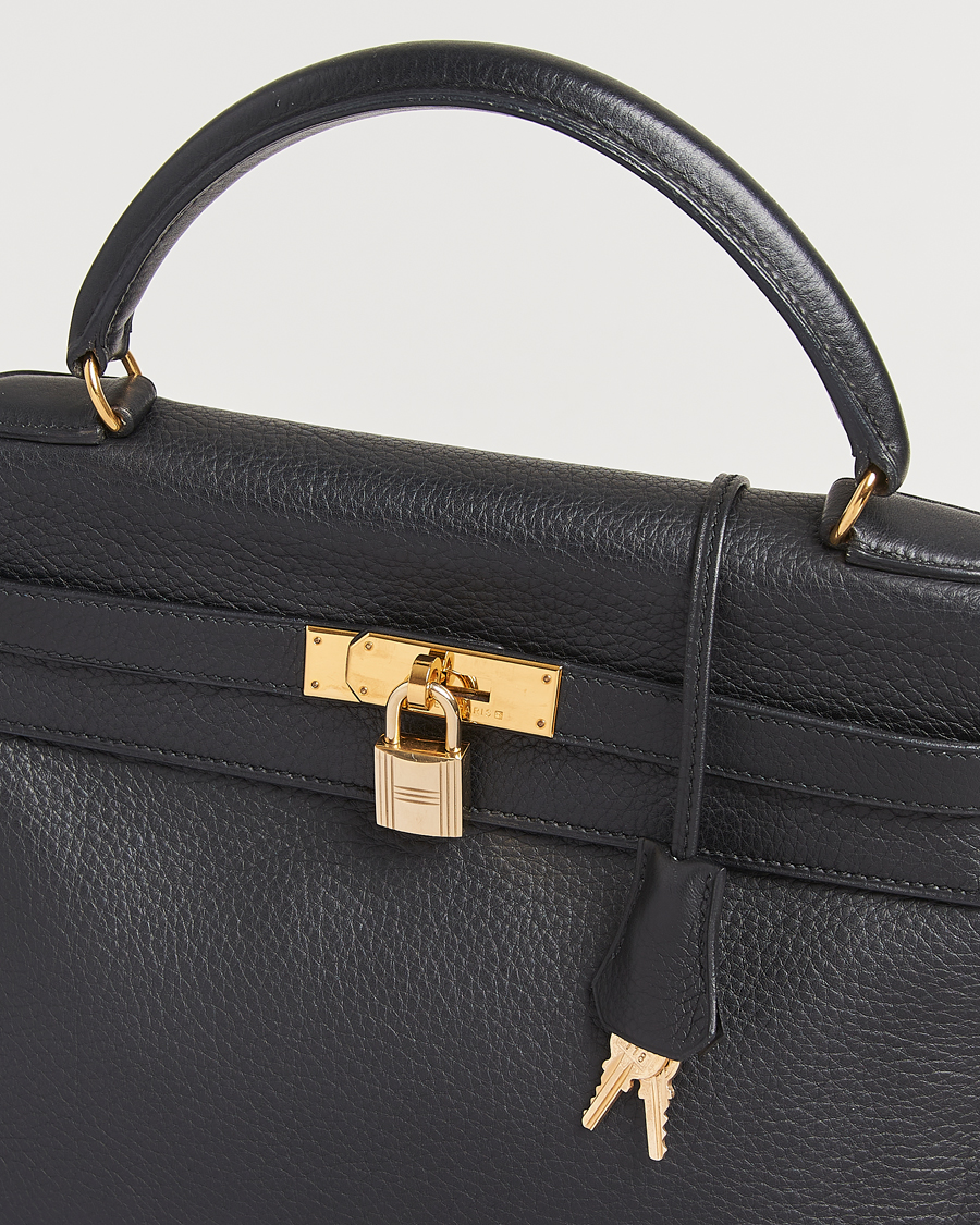Herre | Pre-Owned & Vintage Bags | Hermès Pre-Owned | Kelly 32 Handbag Taurillon Leather Black