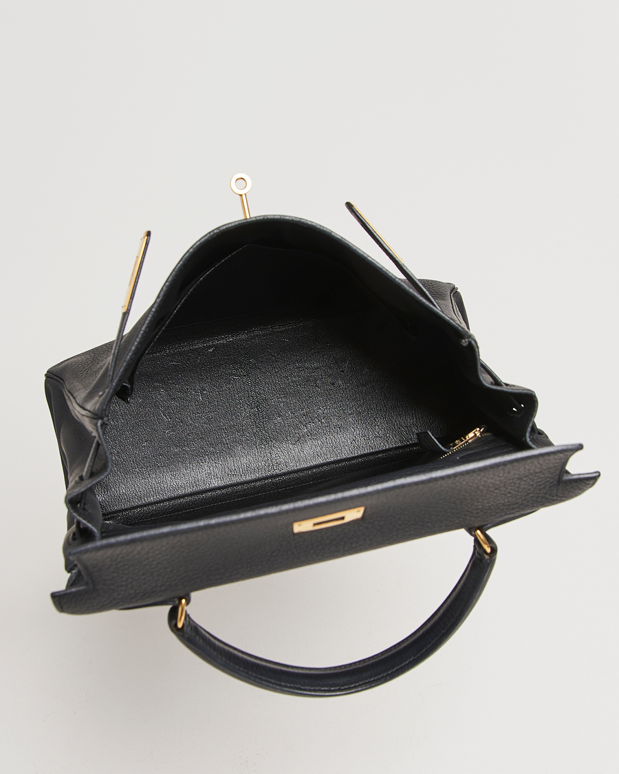Herre | Pre-Owned & Vintage Bags | Hermès Pre-Owned | Kelly 32 Handbag Taurillon Leather Black