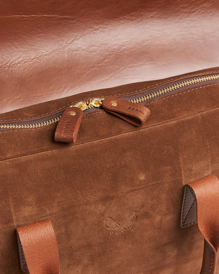 Herre | Vesker | Bennett Winch | Suede Briefcase Brown