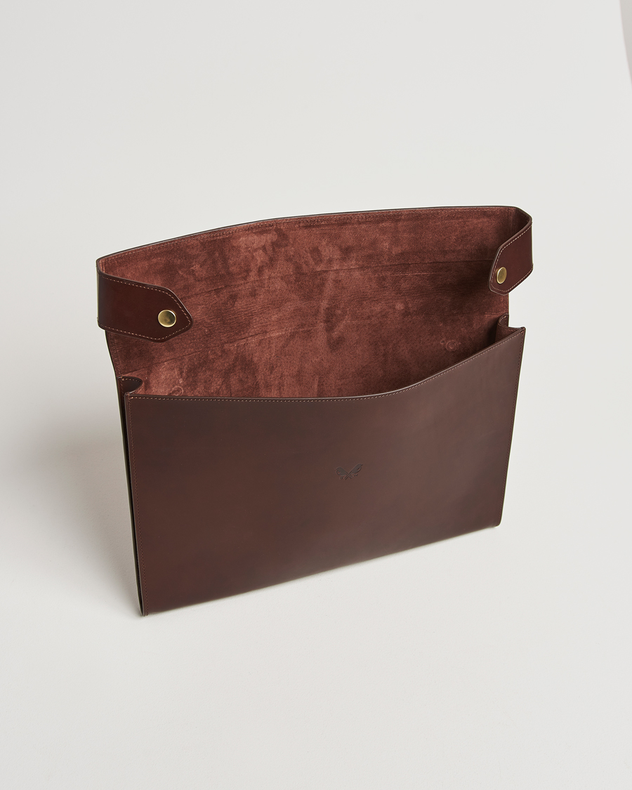 Herre | Vesker | Bennett Winch | Large Leather Folio Brown