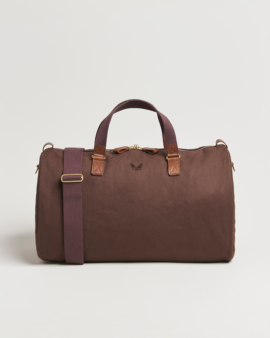 Herre | Vesker | Bennett Winch | Canvas Suit Carrier Holdall Chocolate