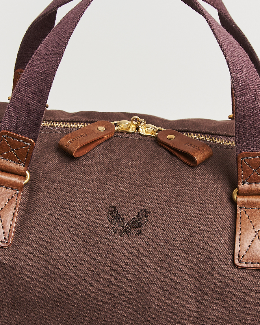 Herre | Vesker | Bennett Winch | Canvas Suit Carrier Holdall Chocolate