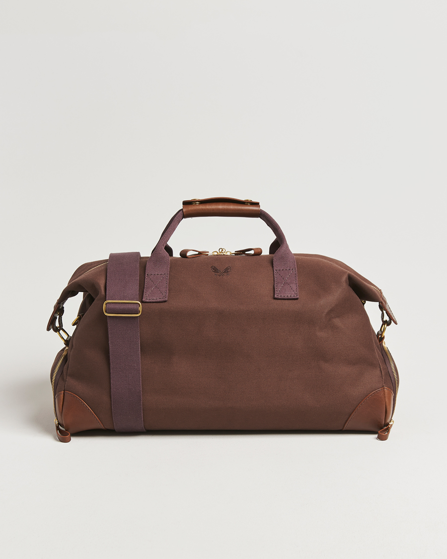 Herre | Vesker | Bennett Winch | Canvas Weekender Black Chocolate