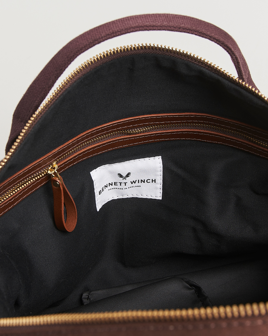 Herre | Vesker | Bennett Winch | Canvas Weekender Black Chocolate