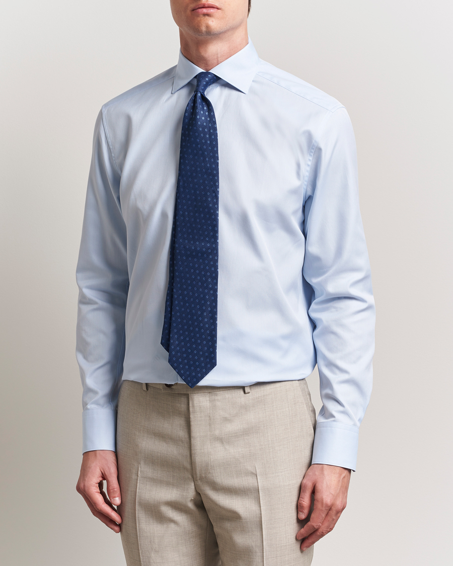 Herre | Skjorter | Stenströms | 1899 Cotton Royal Oxford Shirt Light Blue