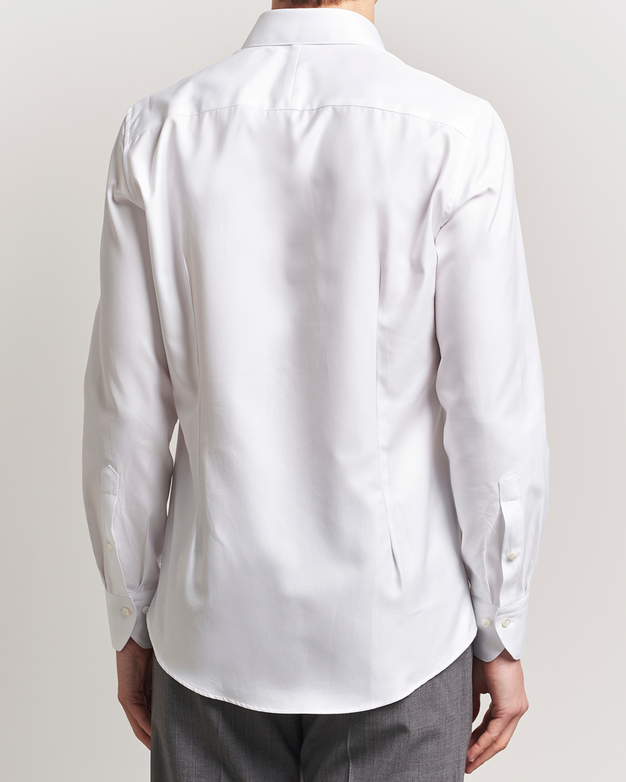 Herre | Skjorter | Stenströms | 1899 Slim Cotton Twill Shirt White