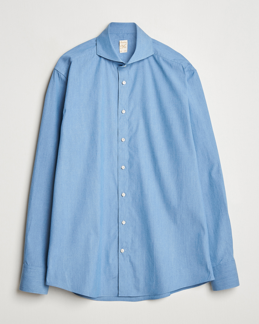 Herre | Skjorter | Stenströms | 1899 Denim Poplin Shirt Indigo