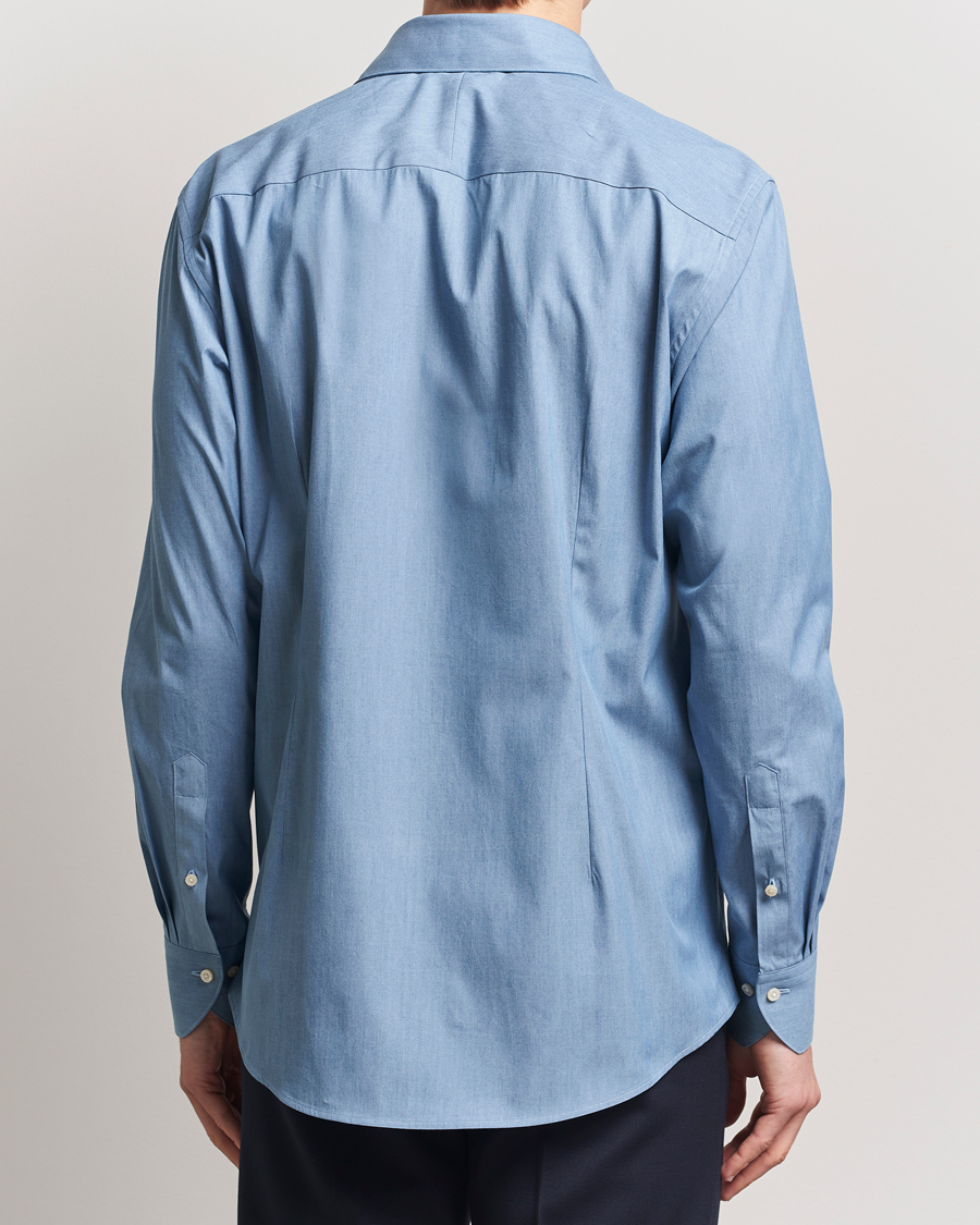 Herre | Skjorter | Stenströms | 1899 Denim Poplin Shirt Indigo