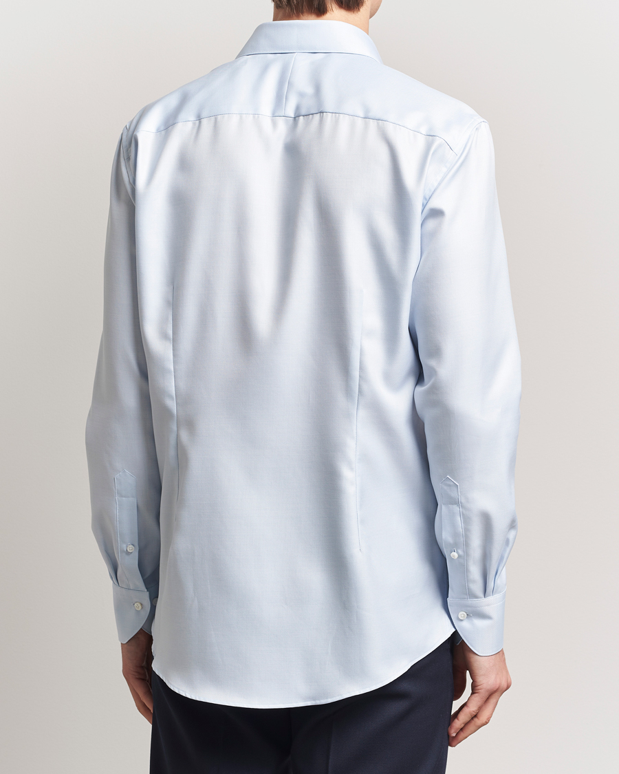Herre | Skjorter | Stenströms | 1899 Cotton Twill Shirt Light Blue