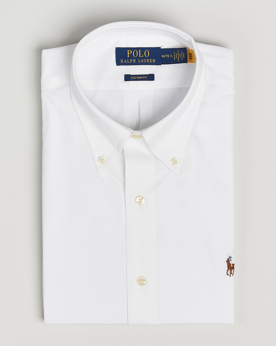 Herre | Skjorter | Polo Ralph Lauren | Custom Fit Oxford Dress Shirt White
