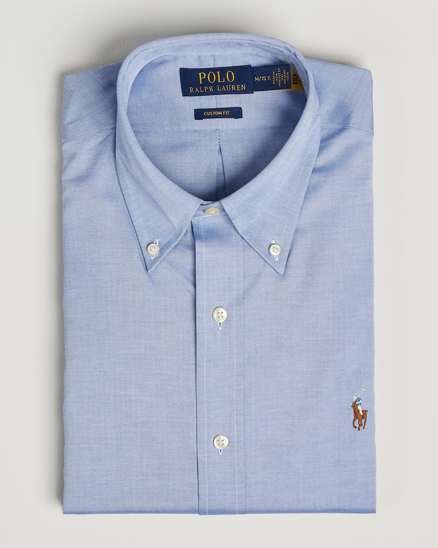 Herre | Skjorter | Polo Ralph Lauren | Custom Fit Oxford Dress Shirt True Blue