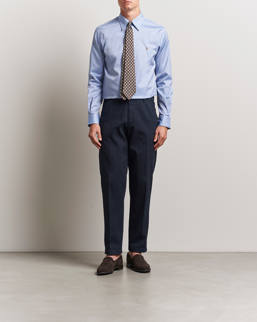 Herre | Skjorter | Polo Ralph Lauren | Custom Fit Oxford Dress Shirt True Blue