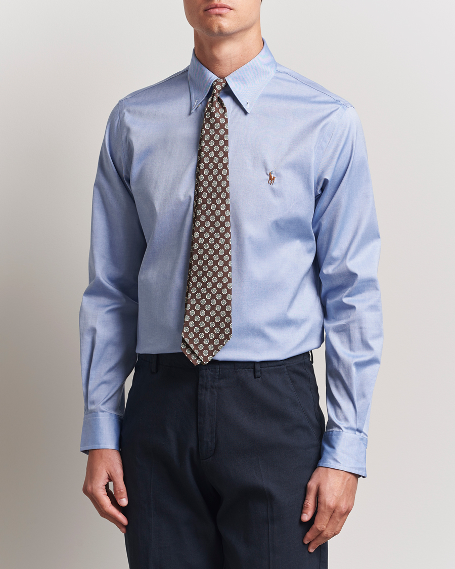 Herre | Skjorter | Polo Ralph Lauren | Custom Fit Oxford Dress Shirt True Blue