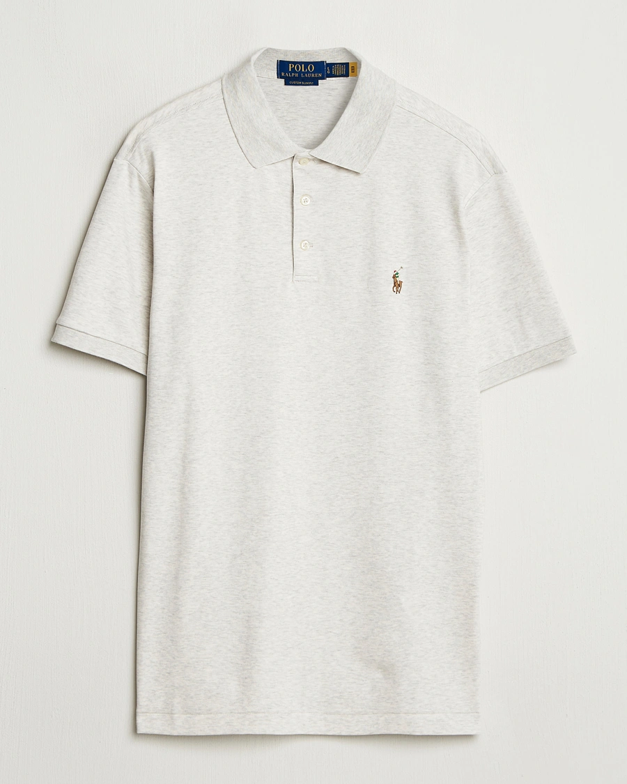 Herre | Pikéer | Polo Ralph Lauren | Custom Slim Fit Cotton Polo State Heather