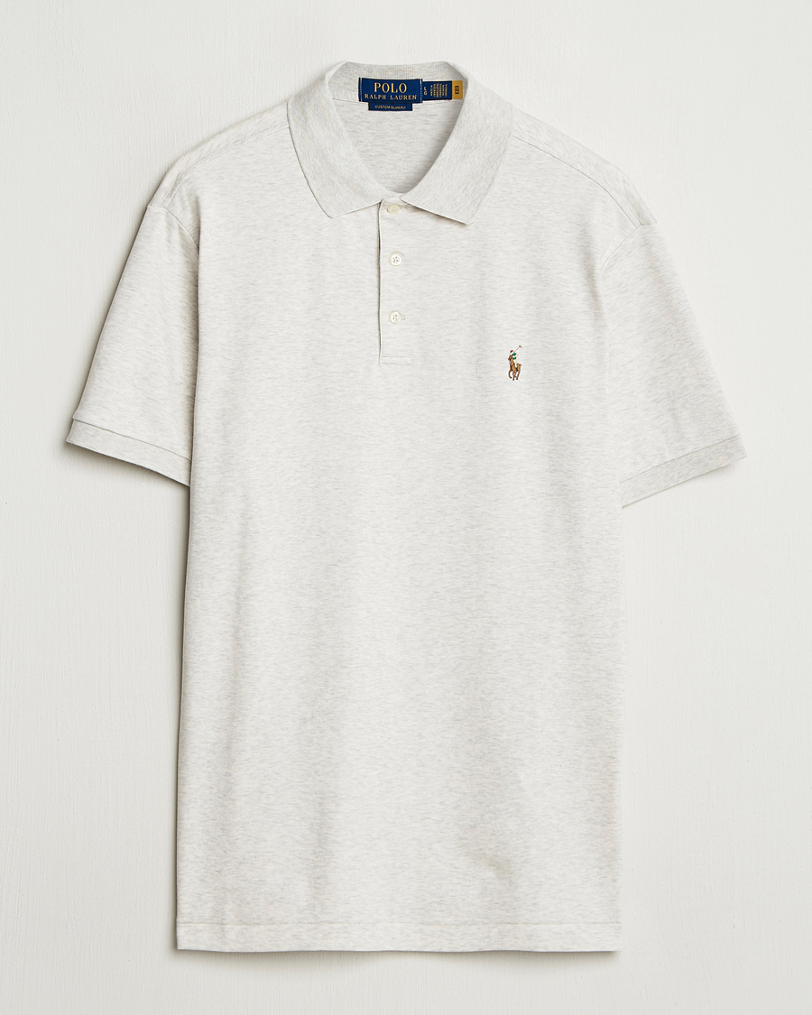 Herre | Pikéer | Polo Ralph Lauren | Custom Slim Fit Cotton Polo State Heather