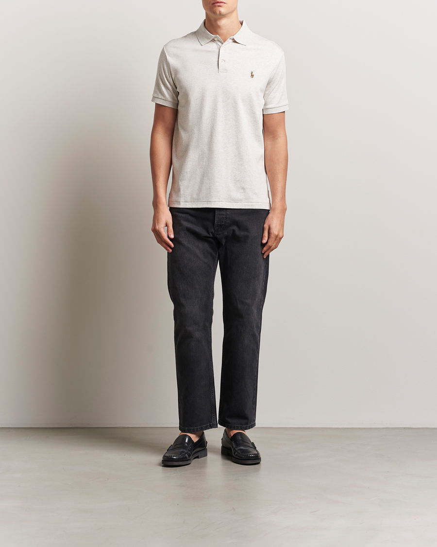 Herre | Pikéer | Polo Ralph Lauren | Custom Slim Fit Cotton Polo State Heather