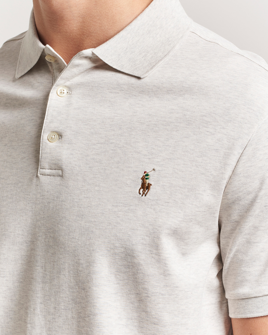 Herre | Pikéer | Polo Ralph Lauren | Custom Slim Fit Cotton Polo State Heather