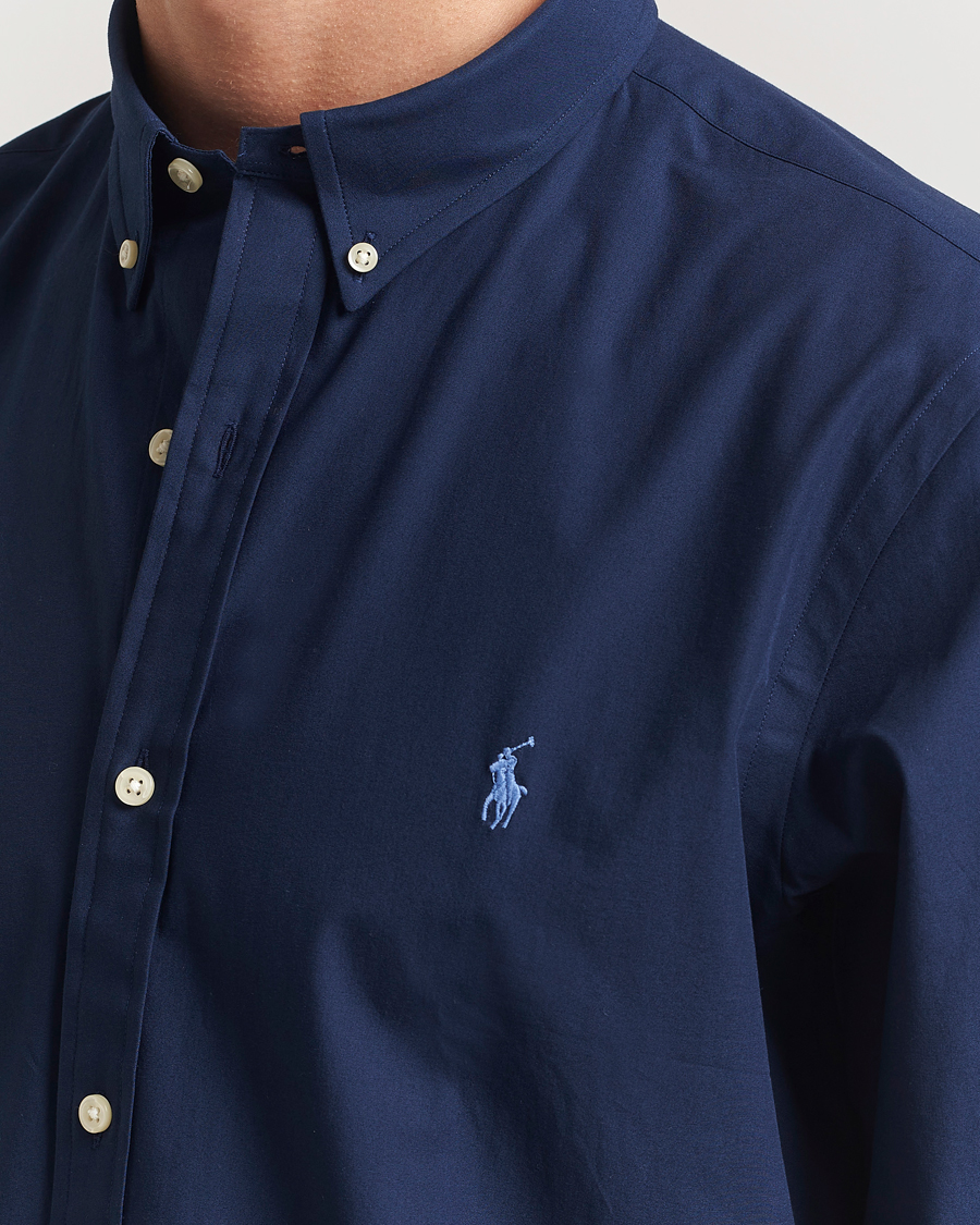 Herre | Skjorter | Polo Ralph Lauren | Slim Fit Poplin Shirt Newport Navy