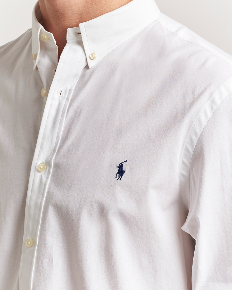 Herre | Skjorter | Polo Ralph Lauren | Slim Fit Poplin Shirt White