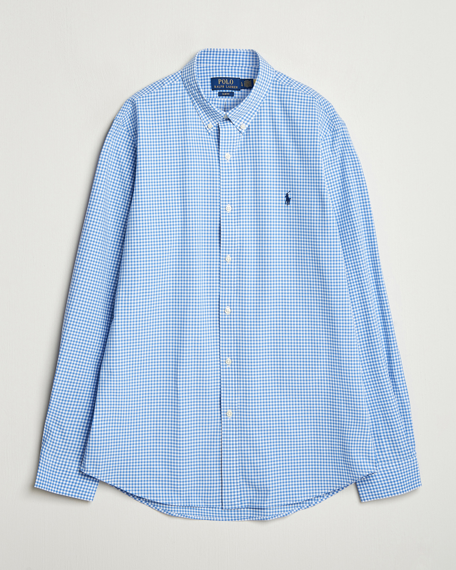 Herre | Skjorter | Polo Ralph Lauren | Slim Fit Poplin Shirt Blue/Check