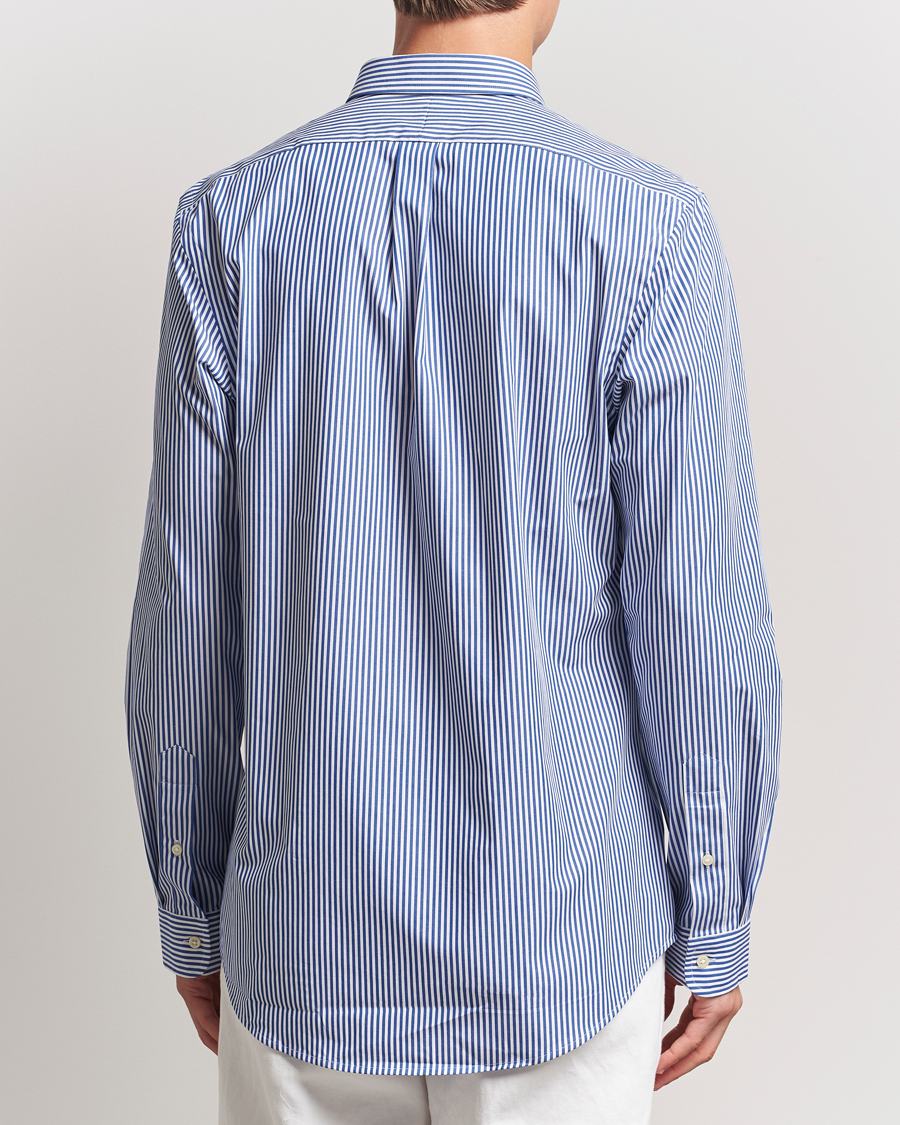 Herre | Skjorter | Polo Ralph Lauren | Slim Fit Poplin Shirt Blue/White Bengal Stripe