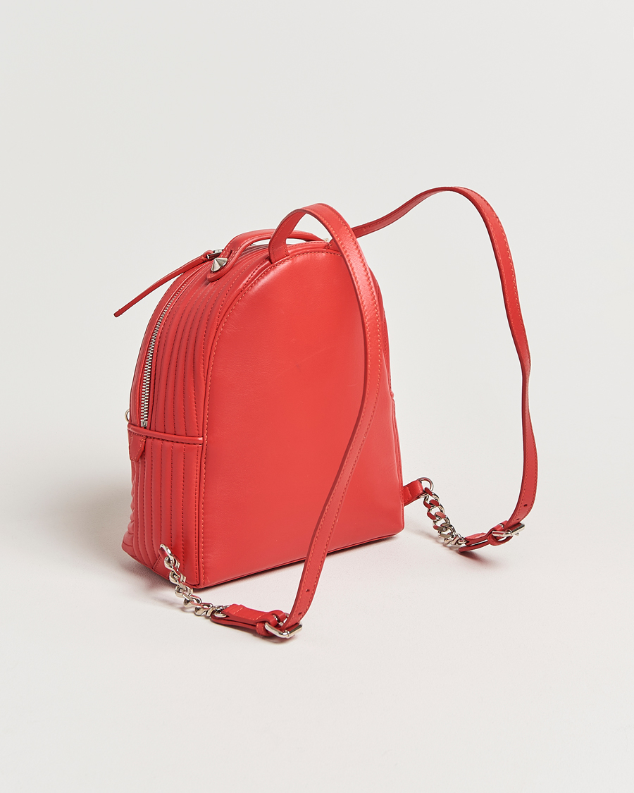 Herre | Pre-Owned & Vintage Bags | Fendi Pre-Owned | Calfskin Backpack Red