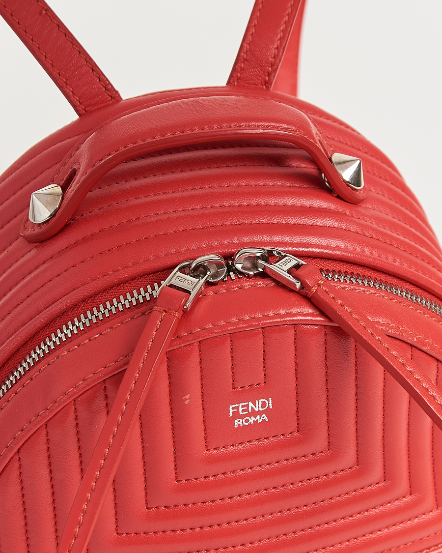 Herre | Pre-Owned & Vintage Bags | Fendi Pre-Owned | Calfskin Backpack Red